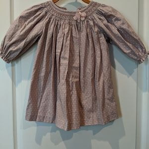 Diary pink toddler smocked dress
